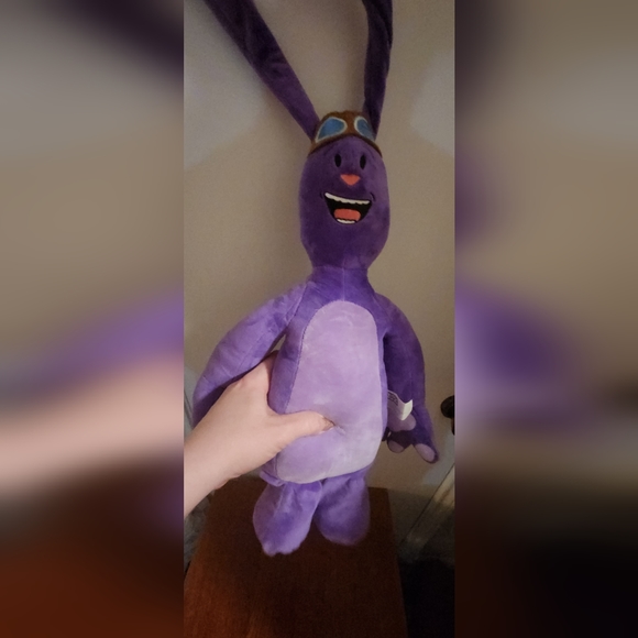 Mim Mim From "Kate & Mim Mim Stuffed Rabbit with Sounds Purple - Picture 7 of 8